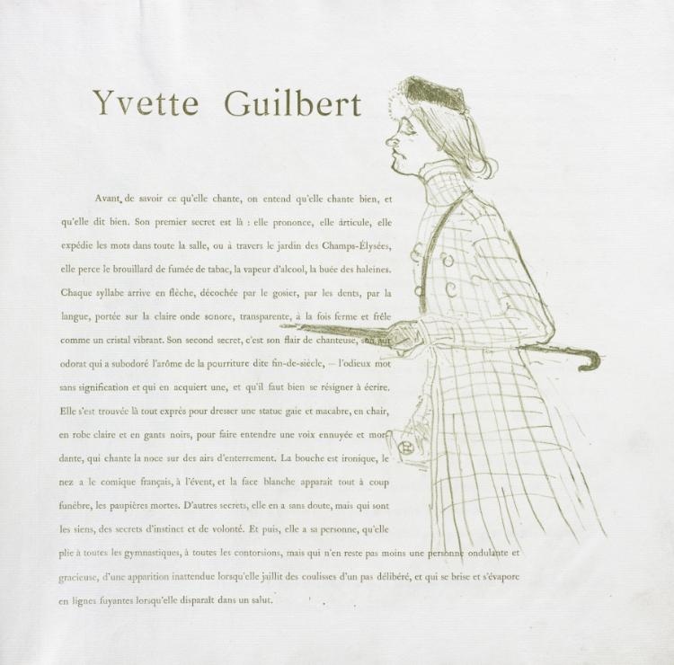 Yvette Guilbert-French Series:  No. 1