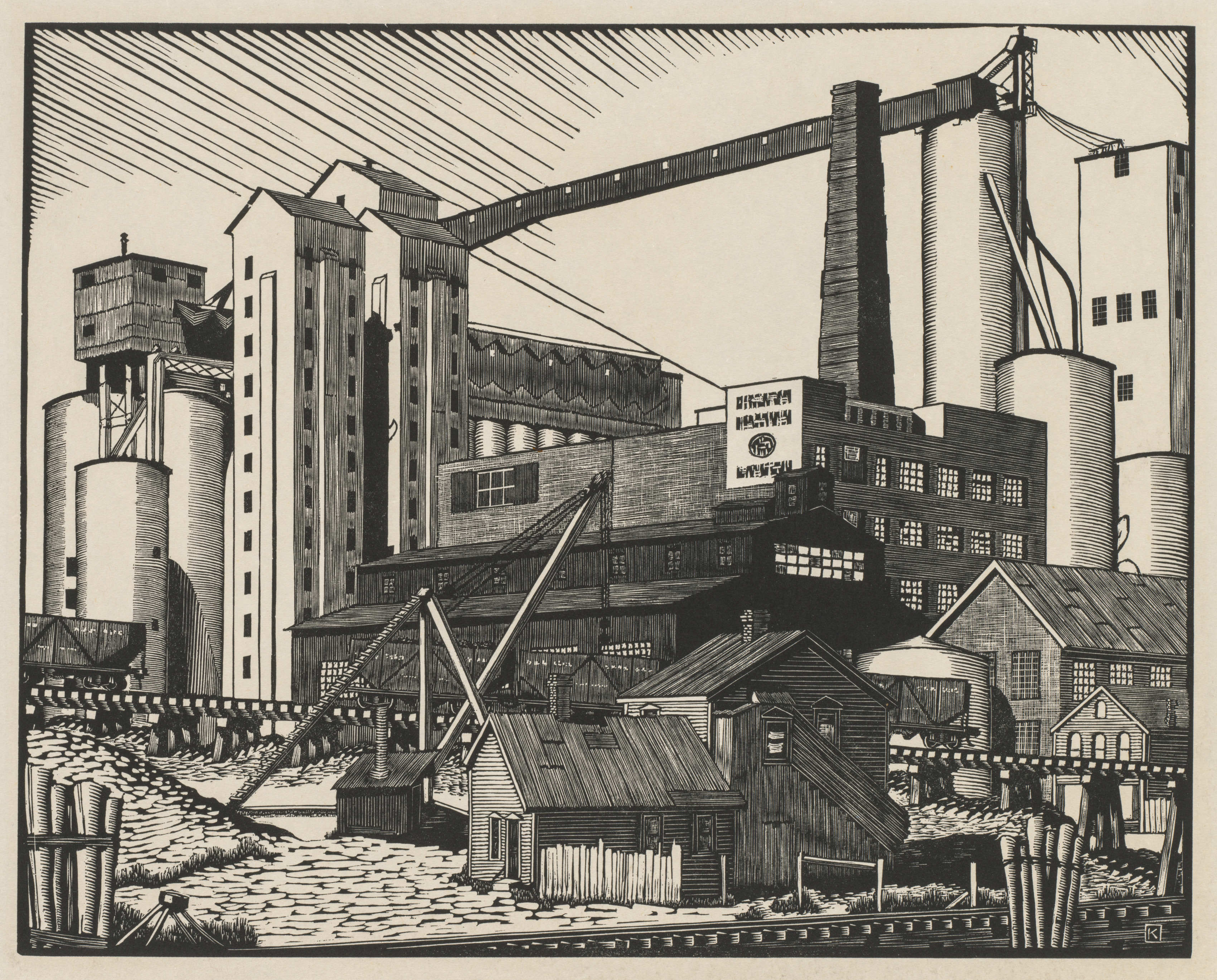 Industrial Factory Scene