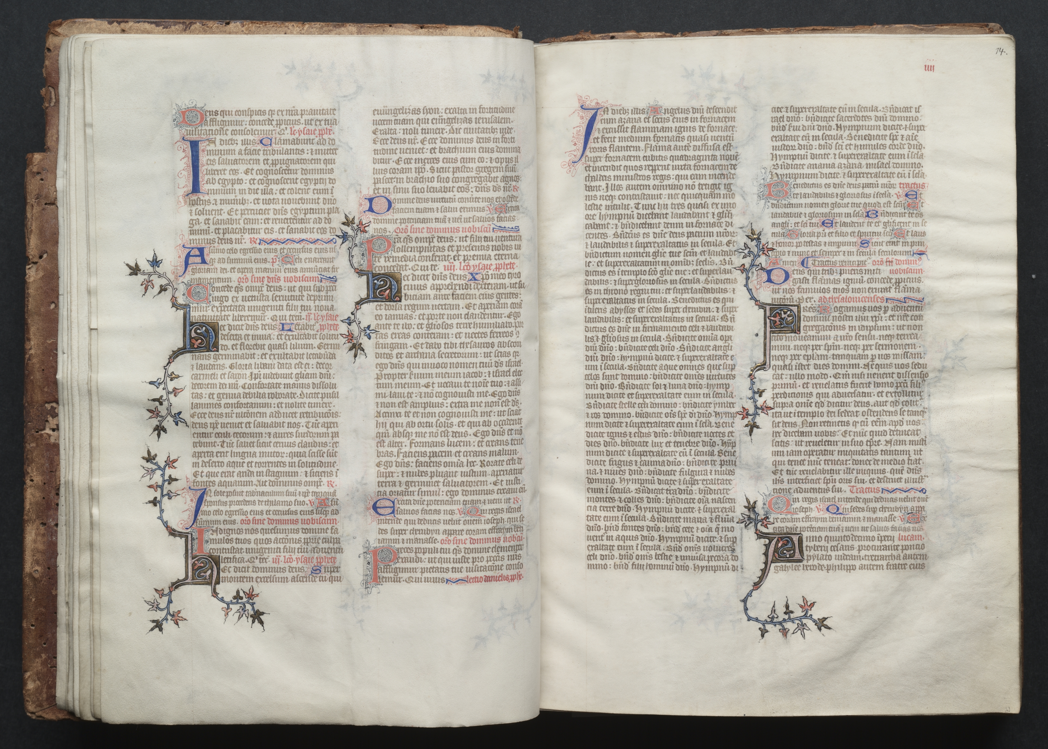 The Gotha Missal:  Fol. 13v, Text 