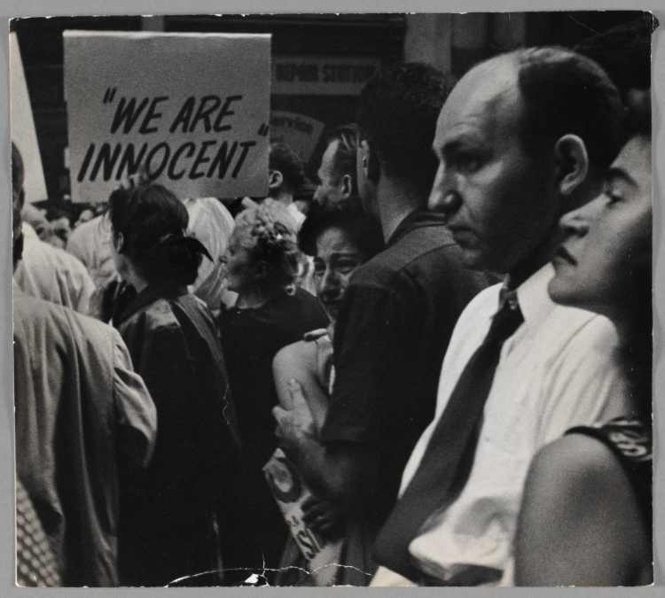 A Demonstration in Support of Julius and Ethel Rosenberg, Union Square, New York City