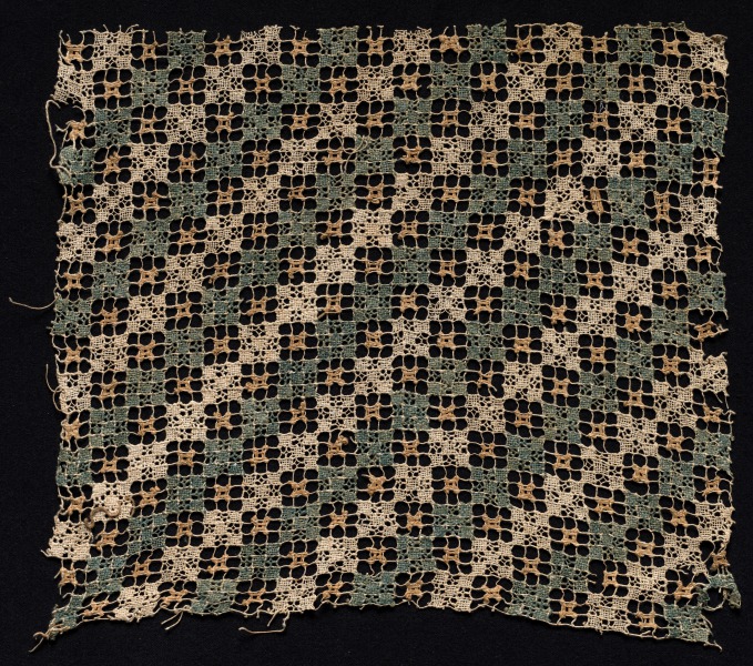 Fragment with Repeated Square Pattern