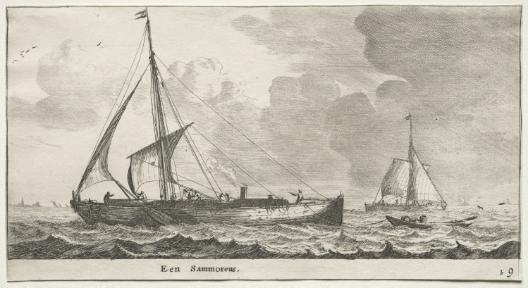 Various Ships and Views of Amsterdam (Verscheÿde Schepen en Gesichten van Amstelredam), Part II:  A Merchantman