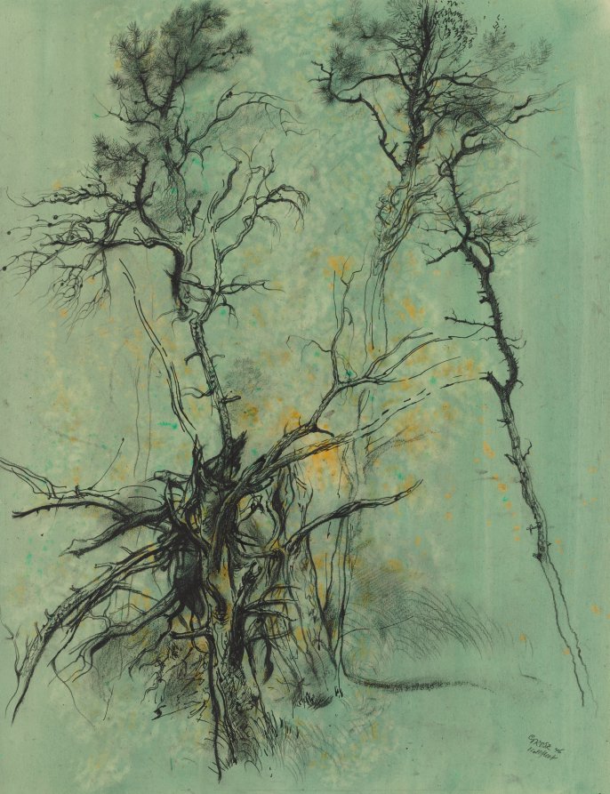 Trees, Wellfleet, Cape Cod, Massachusetts, George Grosz, 1946