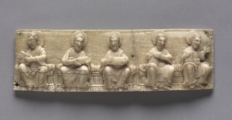 Plaque from a Portable Altar Showing Christ and the Apostles