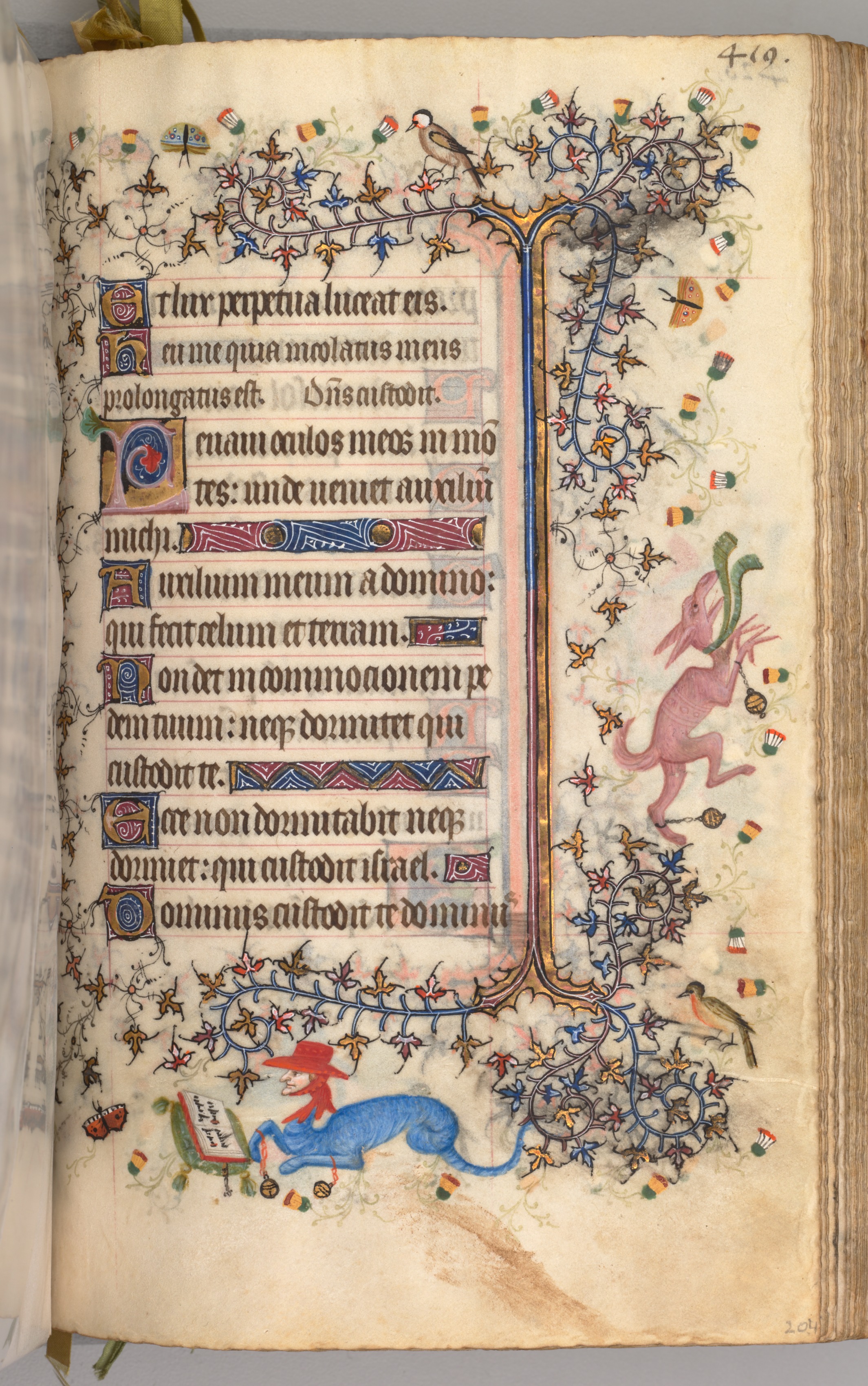 Hours of Charles the Noble, King of Navarre (1361-1425): fol. 204r, Text