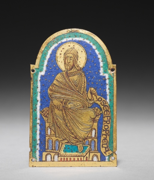Plaque with Seated Prophet from a Reliquary Shrine: Osea (Hosea)