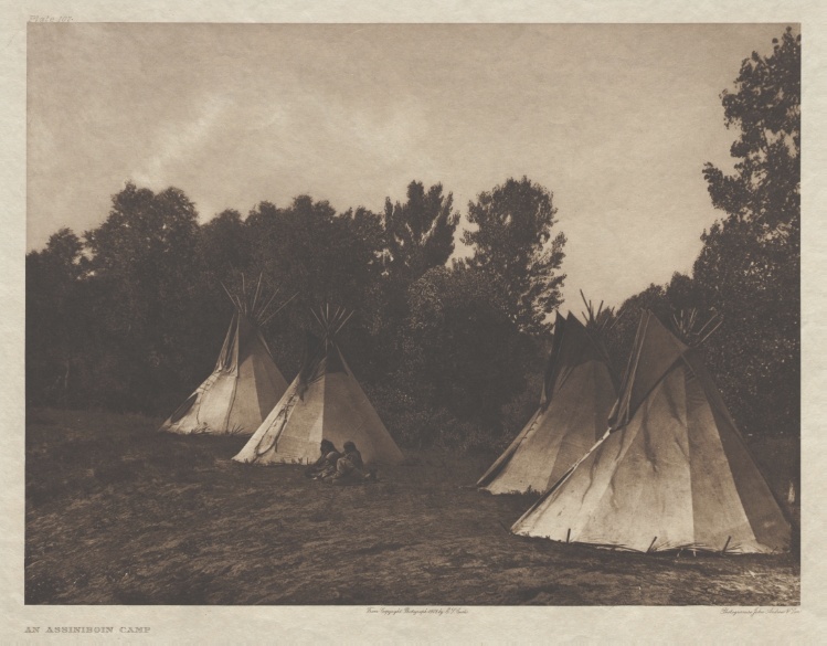 Portfolio III, Plate 107: An Assiniboin Camp