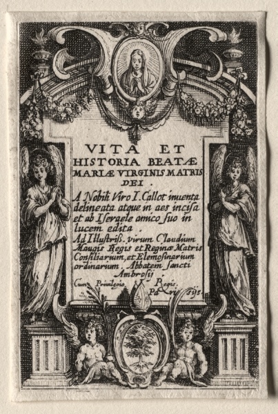 The Life of the Virgin:  Frontispiece
