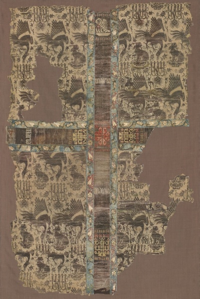 Fragmentary Chasuble with Woven Orphrey Band