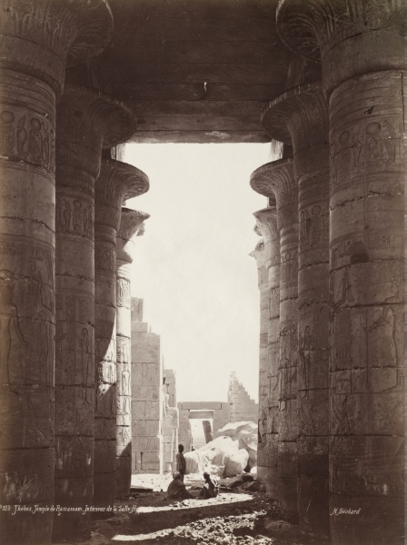 Thebes, Temple of the Ramesseum, Interior of the Hypostyle Hall
