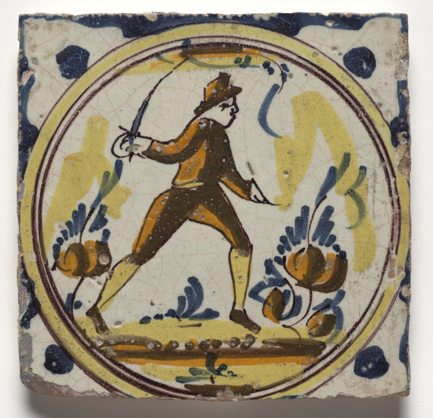 Wall Tile- Man with a Sword
