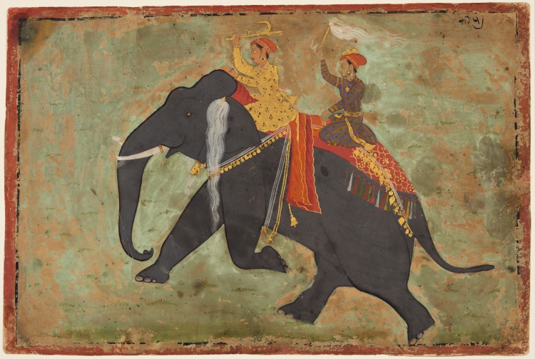 Prince Amar Singh (1672–1710) Drives His Own Elephant