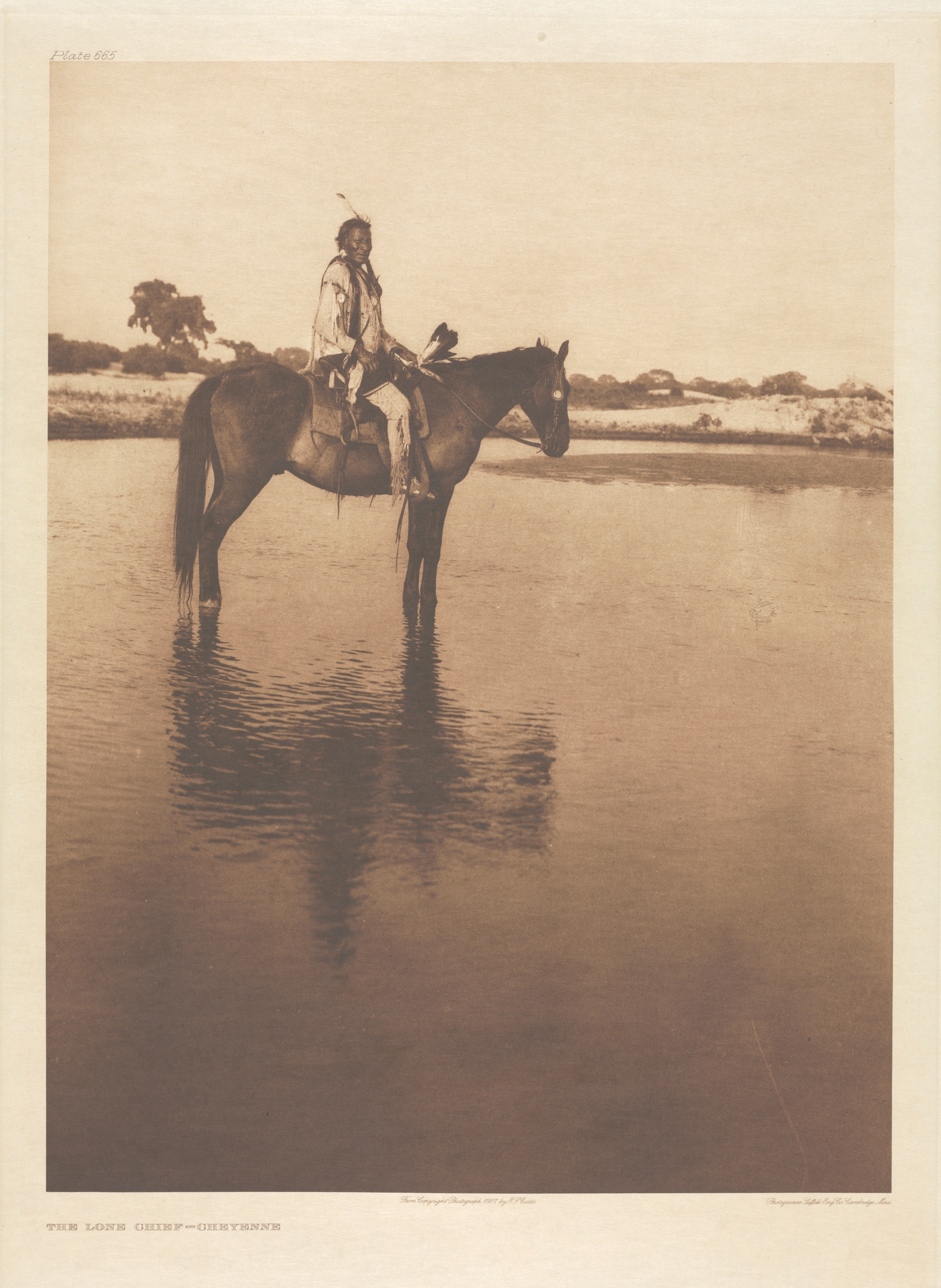 Portfolio XIX, Plate 665: The Lone Chief - Cheyenne