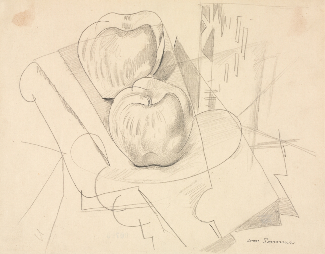 Two Apples, William Sommer, c. 1890–1949