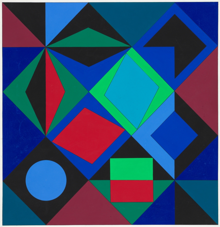 Preparatory Maquette for SIKRA - MC, Victor Vasarely, 1968