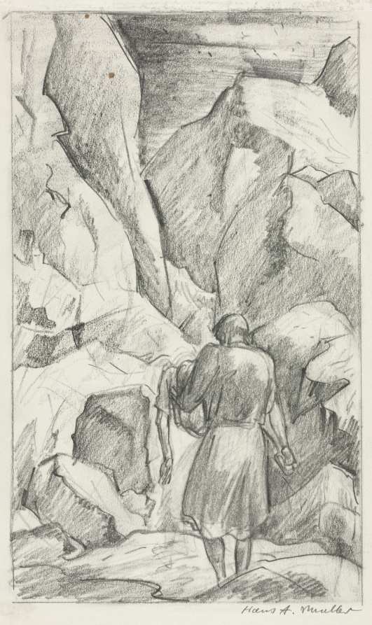Joseph of Arimathea Carrying Christ to the Sepulchre, Hans Alexander Mueller, 1948