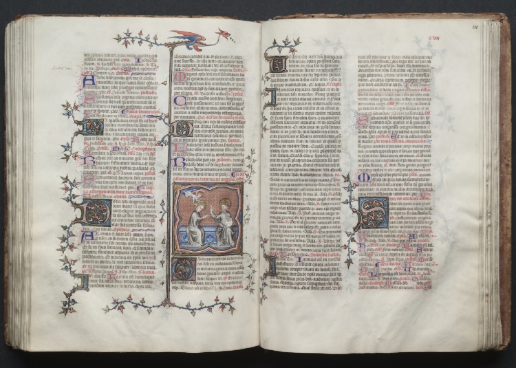 The Gotha Missal:  Fol. 119v, The Coronation of the Virgin