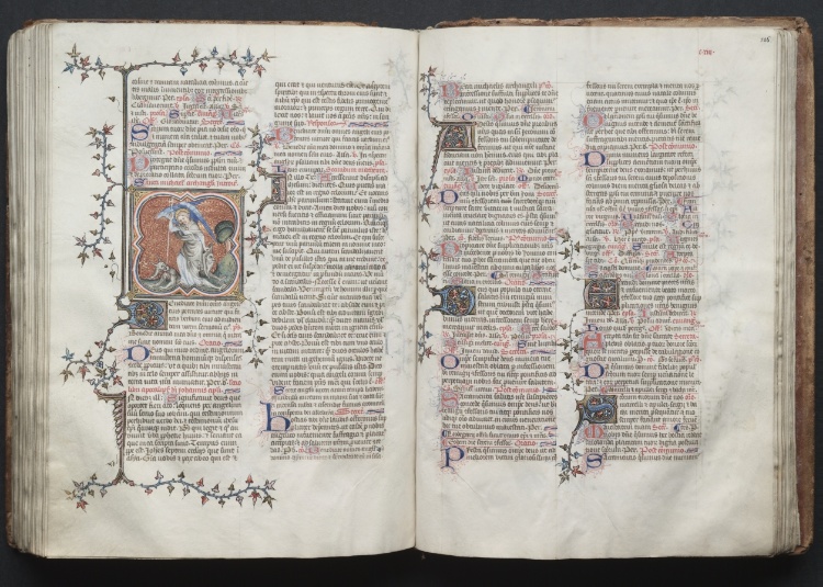 The Gotha Missal:  Fol. 124v, The Archangel Michael