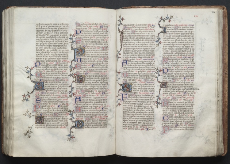 The Gotha Missal:  Fol. 124r, Text