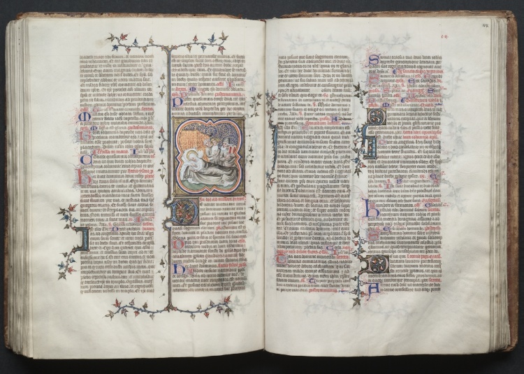 The Gotha Missal:  Fol. 113v, The Birth of John the Baptist