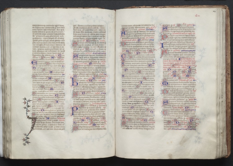 The Gotha Missal:  Fol. 104r, Text