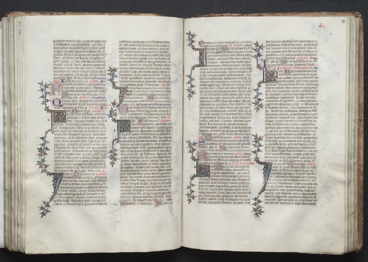 The Gotha Missal:  Fol. 93r, Text