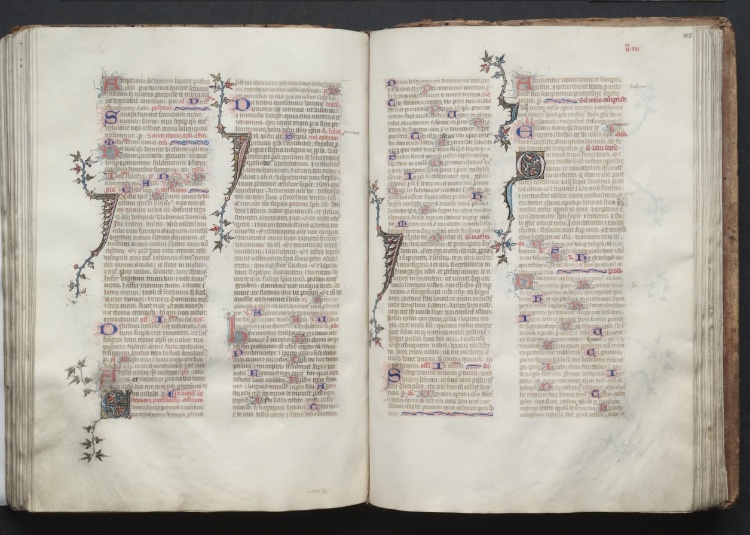The Gotha Missal:  Fol. 105r, Text