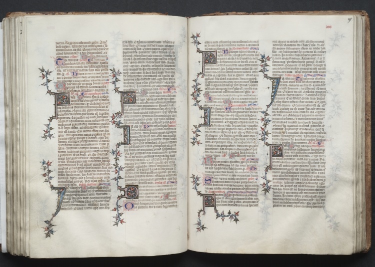 The Gotha Missal:  Fol. 91r, Text