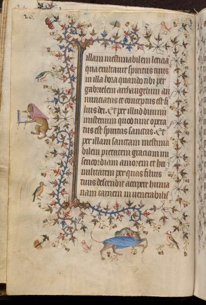 Hours of Charles the Noble, King of Navarre (1361-1425): fol. 13v, Text