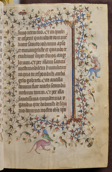Hours of Charles the Noble, King of Navarre (1361-1425): fol. 14r, Text