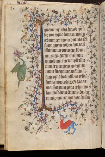 Hours of Charles the Noble, King of Navarre (1361-1425): fol. 19v, Text