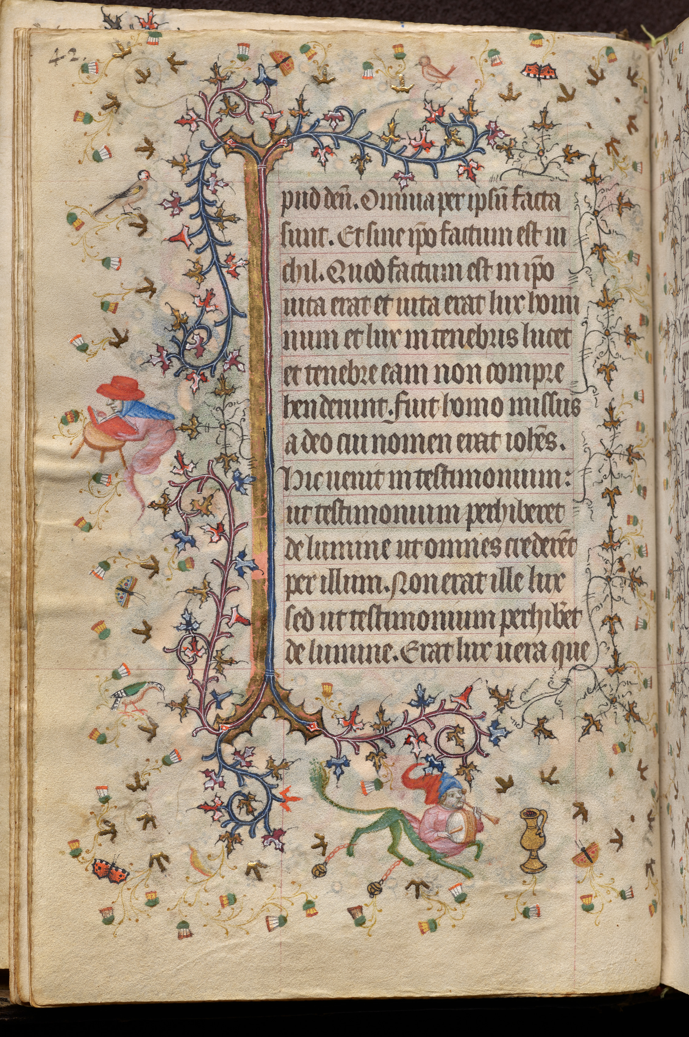 Hours of Charles the Noble, King of Navarre (1361-1425): fol. 21v, Text