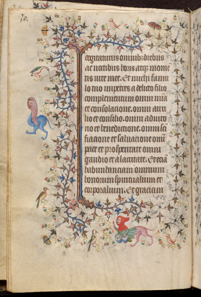 Hours of Charles the Noble, King of Navarre (1361-1425): fol. 15v, Text
