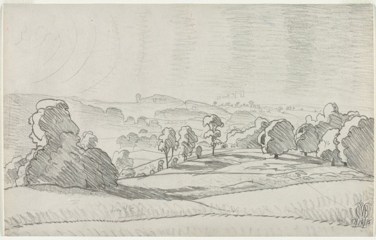 Sunrise Over the Little Beaver Valley, Charles Burchfield, 1915