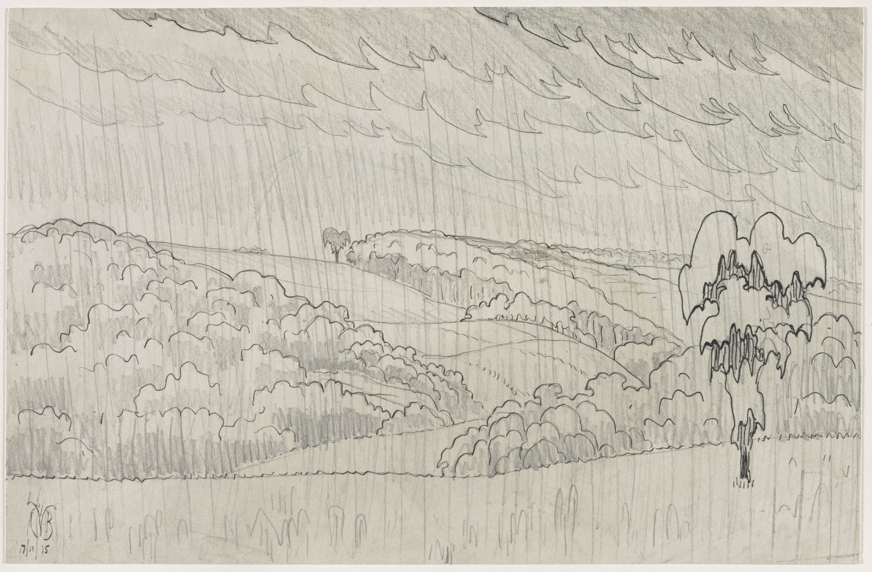 Rainy Day in July, Charles Burchfield, 1915