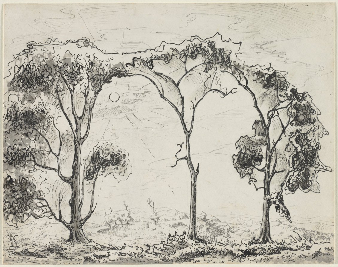 The Three Trees (Salem, Ohio), Charles Burchfield, 1920