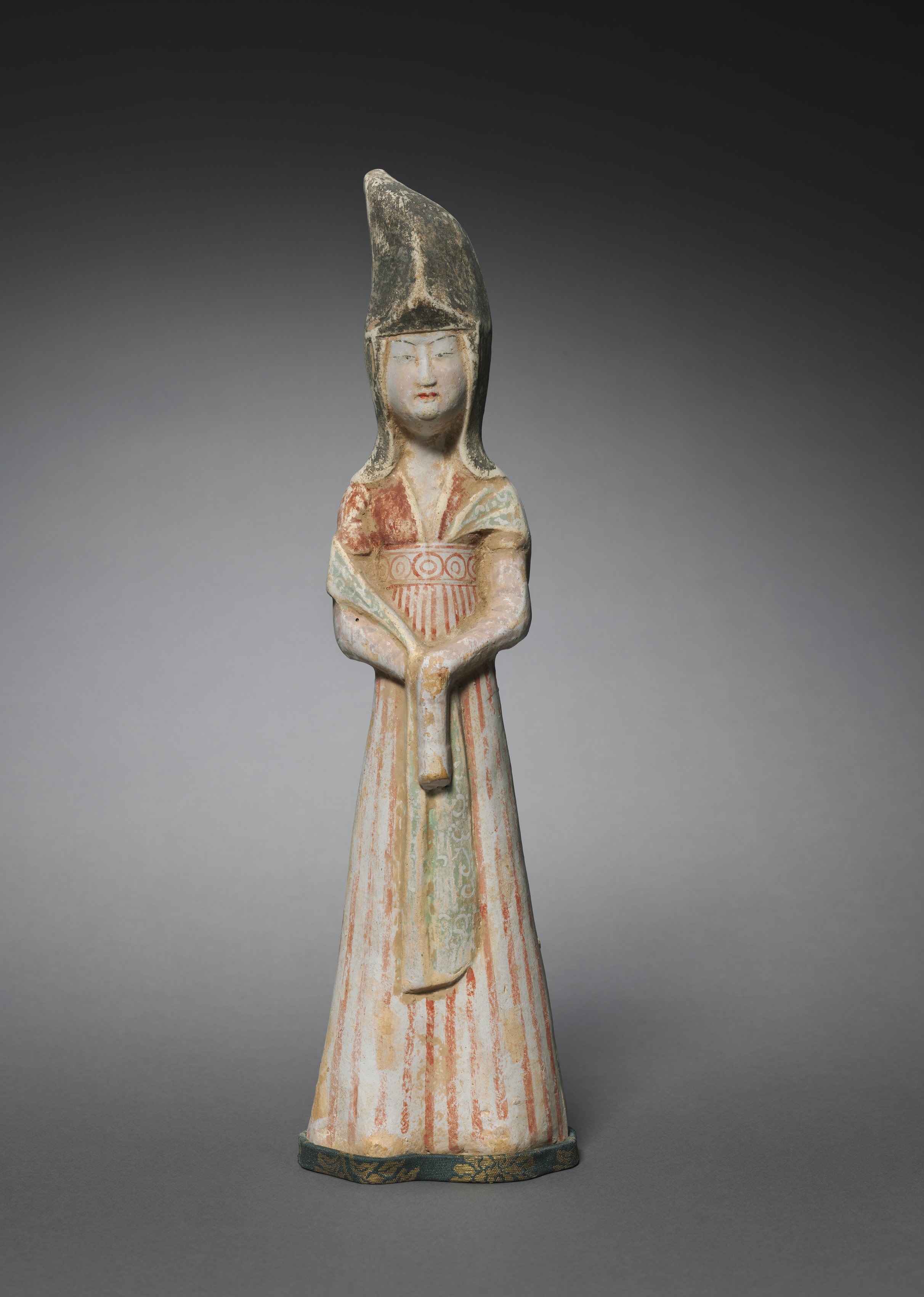 Court Lady with Tall Headdress:  Tomb Figurine