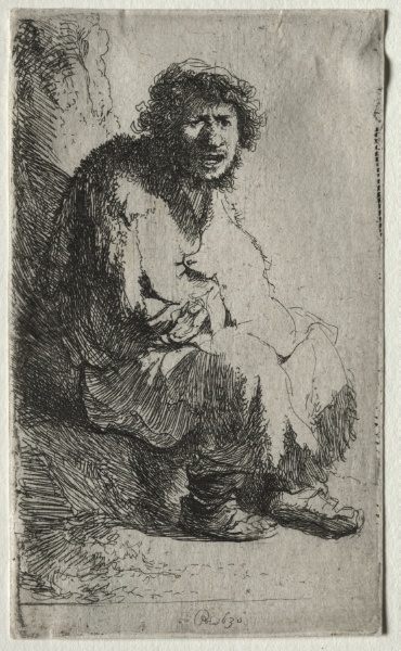 Beggar Seated on a Bank