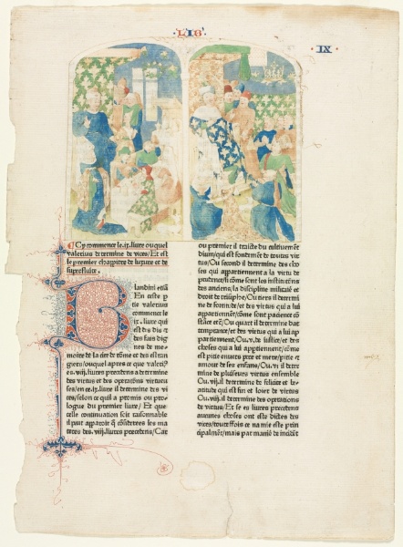 Opening Page of Book IX of Valerius Maximus's Facta et dicta memorabilia
