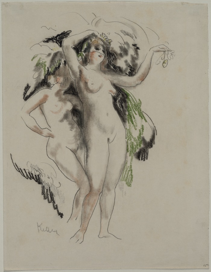 Two Standing Nudes, Henry Keller, c. 1891–1949