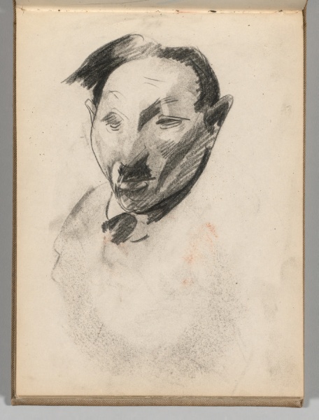 Sketchbook, Spain: Page 21, Head of a Man with a Moustache