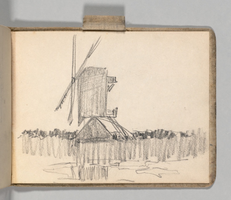 Sketchbook, Holland: Page 61, Windmill