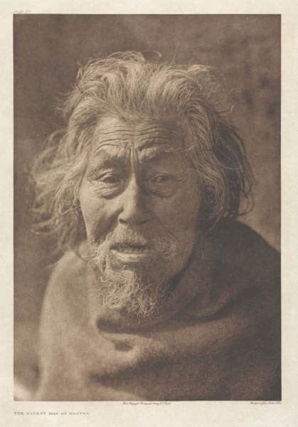 Portfolio XI, Plate 375: The Oldest Man of Nootka
