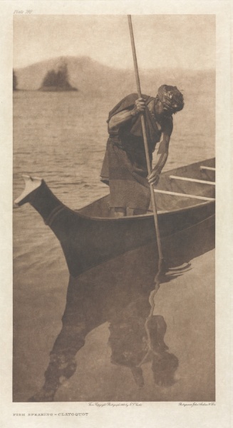 Portfolio XI, Plate 392: Fish Spearing - Clayoquot