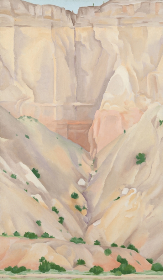 Cliffs Beyond Abiquiú, Dry Waterfall, Georgia O'Keeffe, 1943