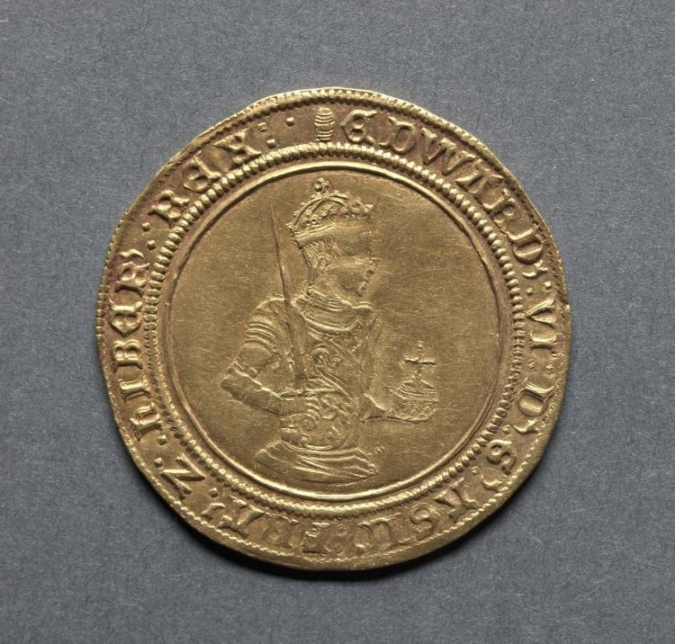 Sovereign of Twenty Shillings: Edward VI (obverse)