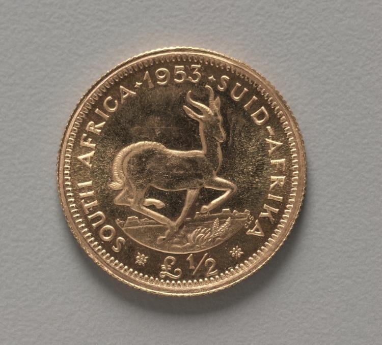 Half Pound: A Springbok (reverse)