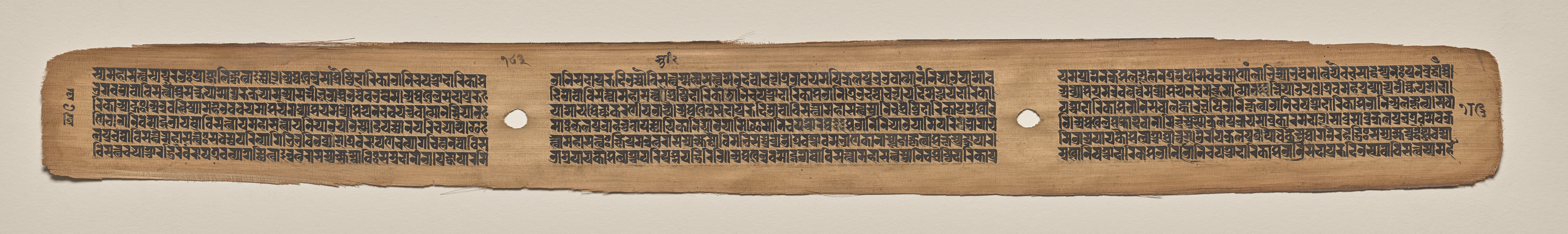 Text, folio 183 (verso), from a Manuscript of the Perfection of Wisdom in Eight Thousand Lines (Ashtasahasrika Prajnaparamita-sutra)