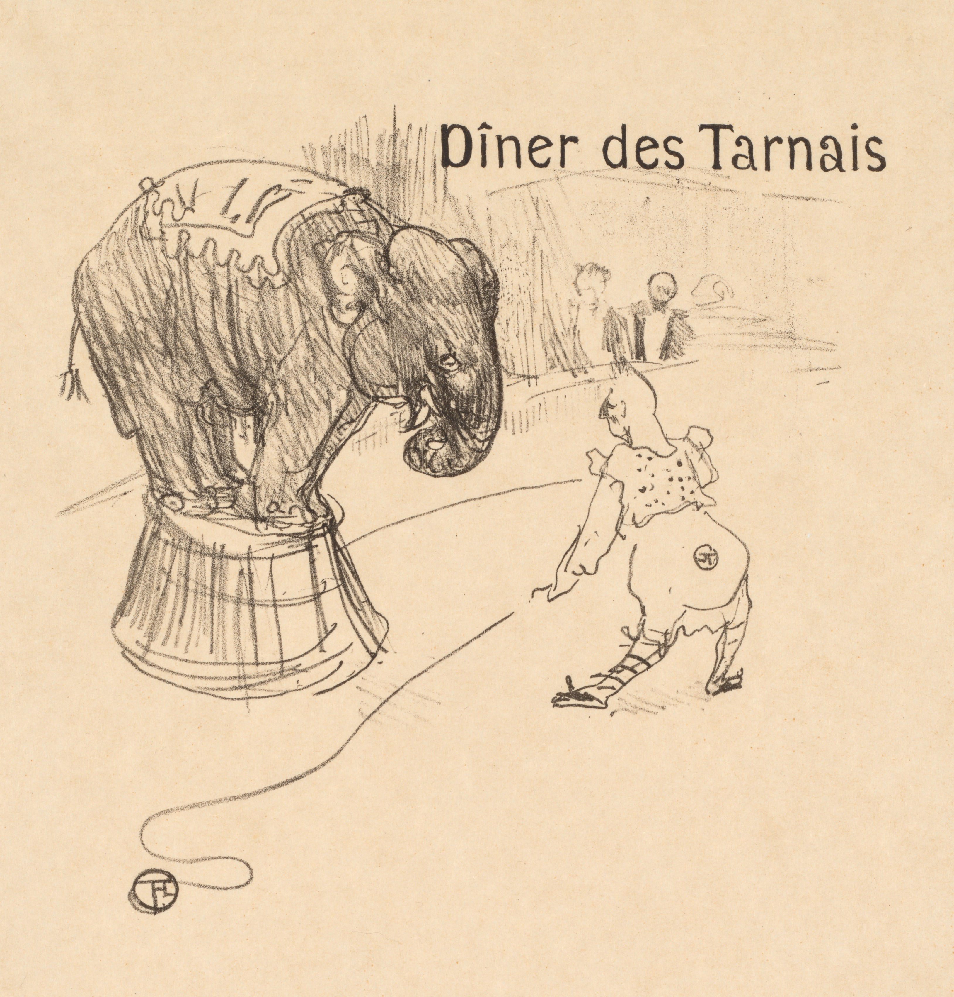 Menu from the Dinner Tarnais (Dîner des Tarnais)