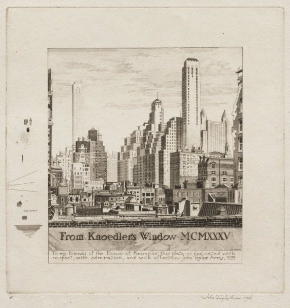 Commission: From Knoedler's Window, MCMXXXV